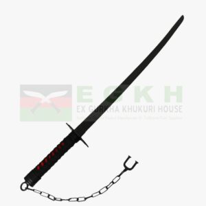 26-Inch-Blade-Custom-Hand-Forged-Carbon-Steel-Ninja-Sword-With-Black-Coding-Blade-Hunting-and-Attacking-Sword-Self-Defence-BushCraft