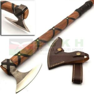 5-inch-Blade-Custom-Handmade-Carbon-Steel-Viking-Ranger-Blade-Tomahawk-Axe-With-Rose-wood-handle-Wood-Working-Axe-Hatchet-Axe