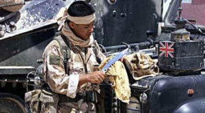 soldier maintaining khukuri