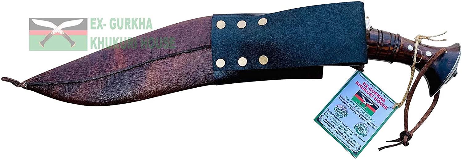 Authentic Carbon Steel Gurkha Kukri Knife With Sheath – Handcrafted In India
