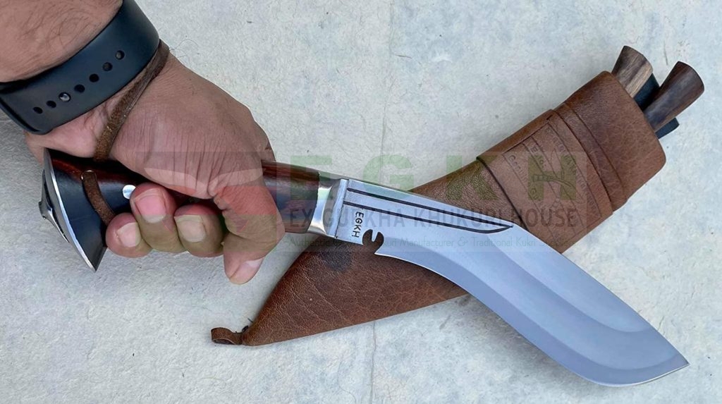 Gurkha 10" Iraqi Panawal Angkhola Khukuri Knife – High Carbon Steel, Full Tang, Handmade In Nepal
