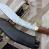 11-Inch-World-War-II-Gripper-Wooden-Handle-Khukuri-Very-Famous-Kukri-of-the-Military-Re-production-of-World-War-II-era-Kukri-Customized-finger-gripper-on-the-handle-Ready-To-Use