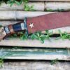 14.5-Inch-Custom-Made-Hand-Forged-Knife-Hunting-Knife-Brush-Craft-Made-By-Ex-Army-Khukuri-House-Nepal
