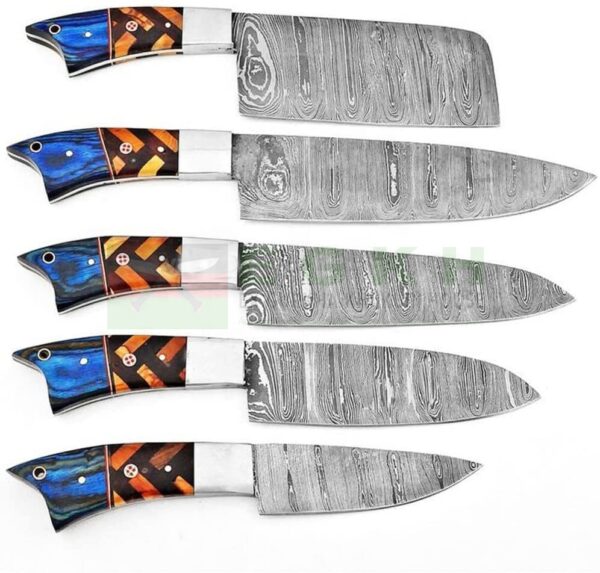 CUSTOM HANDMADE FORGED DAMASCUS STEEL CHEF KNIFE KITCHEN KNIFE WOOD HANDLE  2073