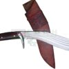 12-inch-Blade-5-fuller-Farmer-Using-Kukri-Handmade-Khukuri-Rosewood-handle-ganjawal-Black-sheath-handmade-in-Nepal