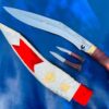 13-inch-ROYAL-Kothimora-Khukuri-Cheetlange-Kukri-Knife-Best-Gift-knives-Fixed-Blades-Silver-Mounted-Sheath-Hand-Made