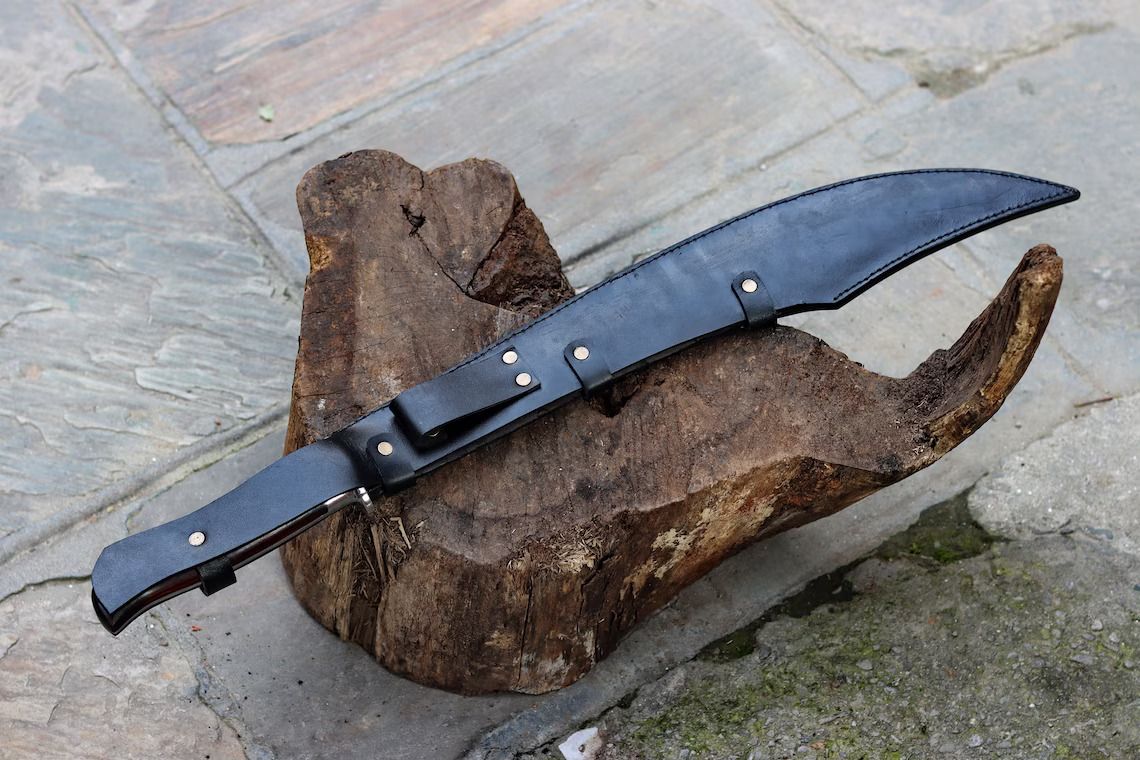 14 Inch Blade Predator EUK Machete Knife - Hand Forged Bushcraft