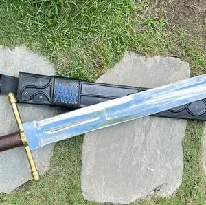 35" Custom Medieval Sword - Hand Forged in Nepal | Full Tang